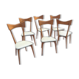 Set of six Ico Parisi chairs