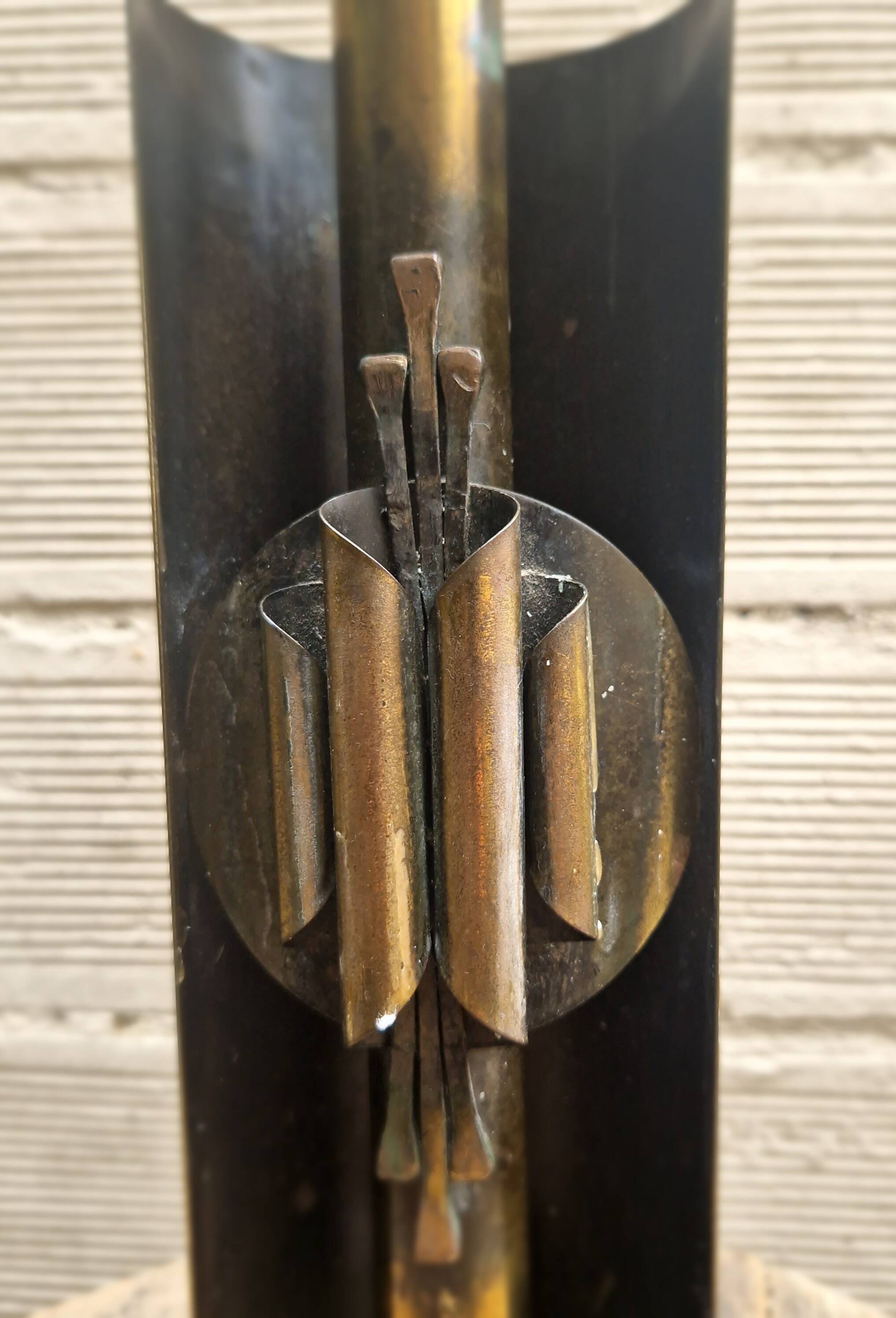 Brutalist candle holder '60 Czeslaw Palczewski