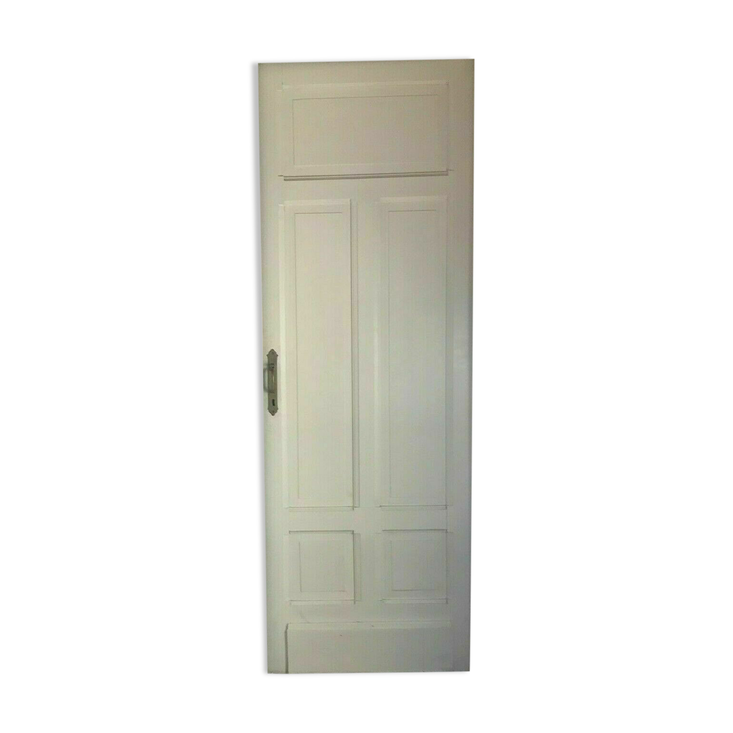 Patinated mahogany passage doors double-sided doors with frame and mouldings
