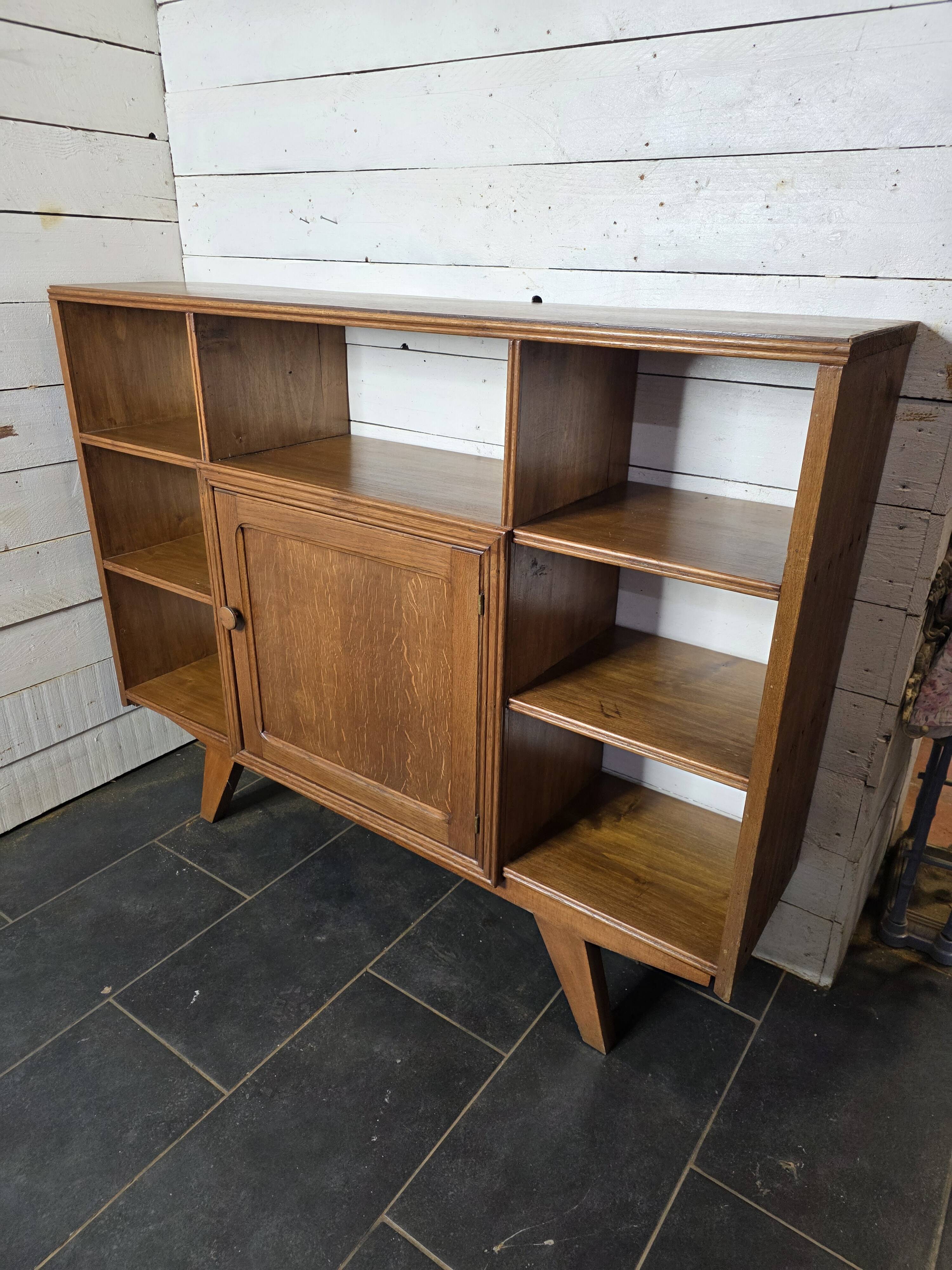 Vintage 60s bookcase sideboard