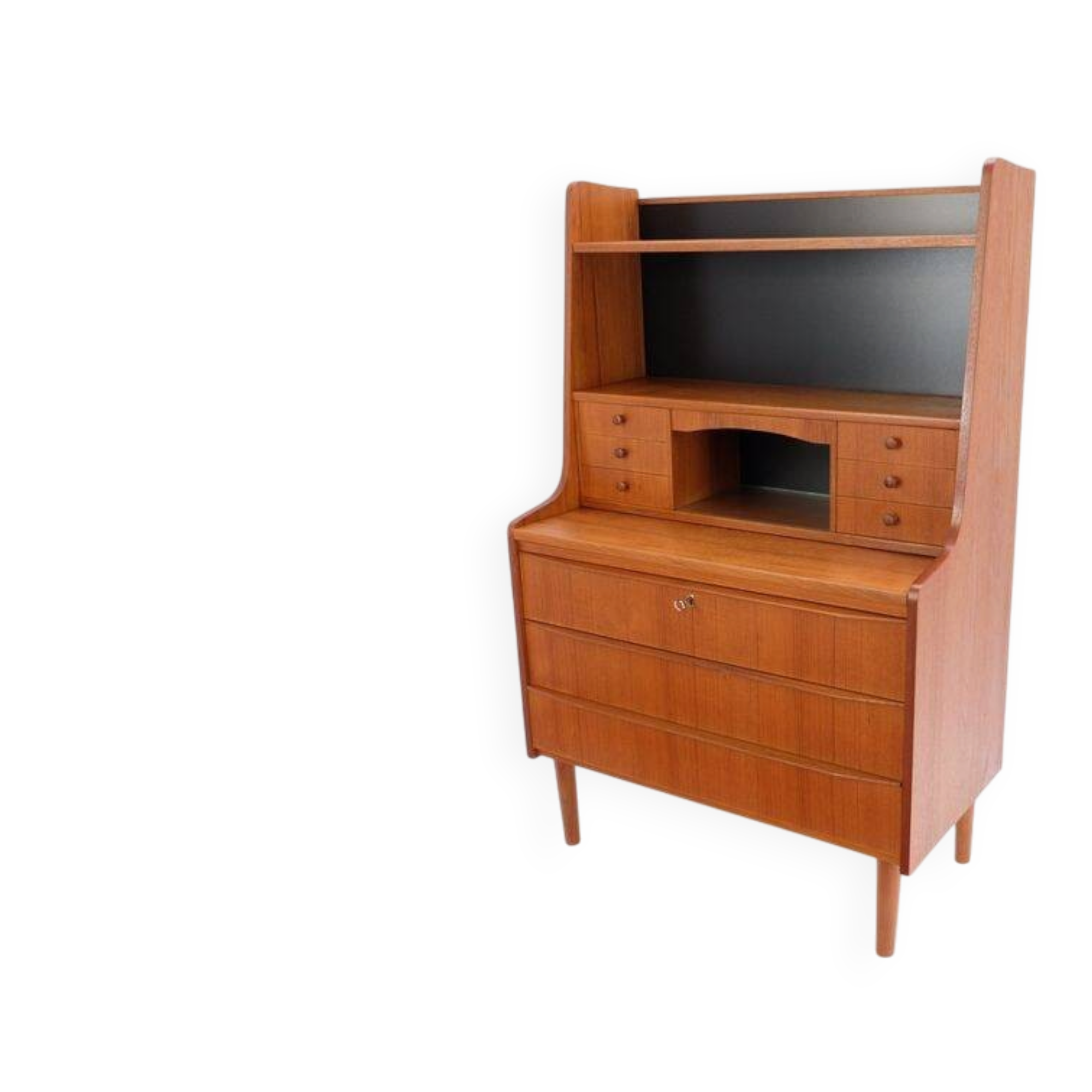 Vintage Danish secretary from the 1960s/70s, in teak, mid-century style.