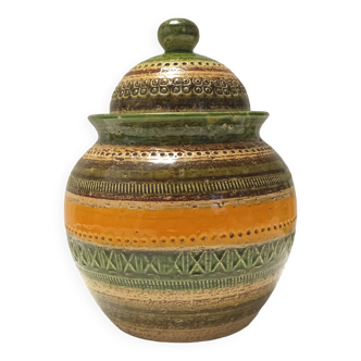 Glazed Ceramic Vase by Aldo Londi for Bitossi and for Cer Paoli, Sahara series