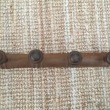 Wooden wall coat rack