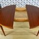 Scandinavian design round table in teak 1960
