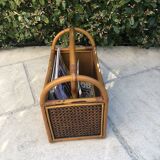 Bamboo and canning magazine holder