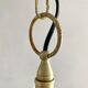 Vintage polished glass pendant lamp