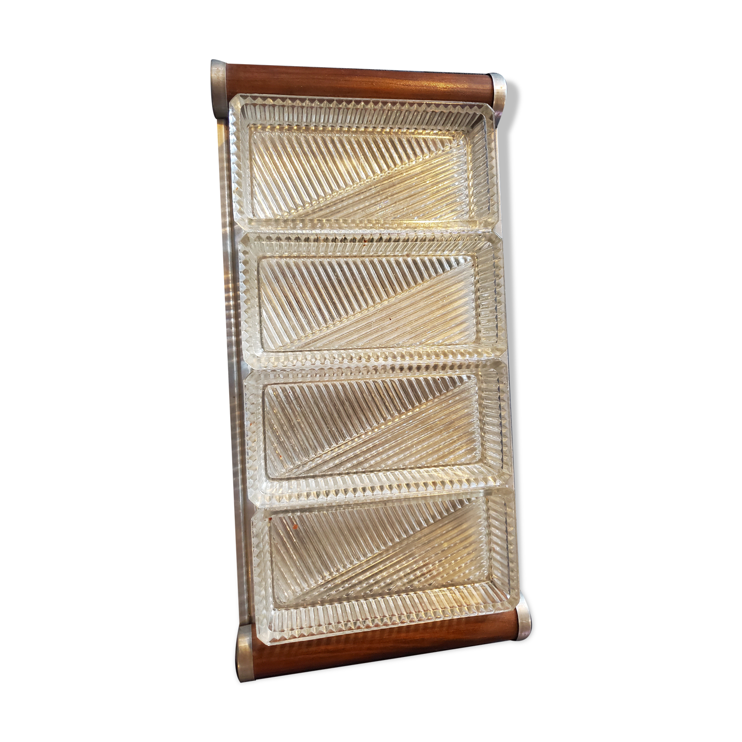 Mirror tray and ramekins 50s