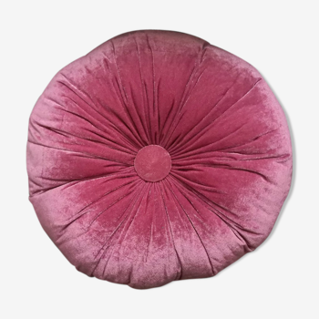 Coussin rond rose