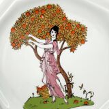 3 octagonal Art Deco plates in Médicis porcelain
