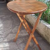 Table Bateau teck ovale bois repliable 1970 Table d'appoint en bois vendue à l'unité