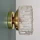 Vintage moulded glass wall or ceiling light globe