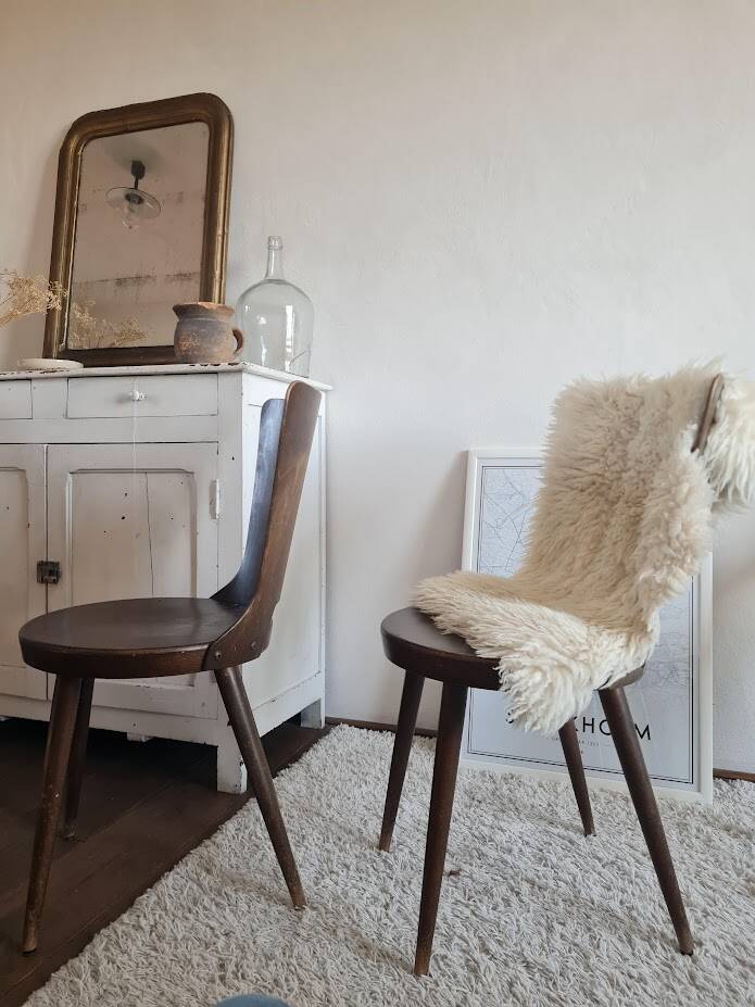 Set of 4 Scandinavian chairs from the 1960s.