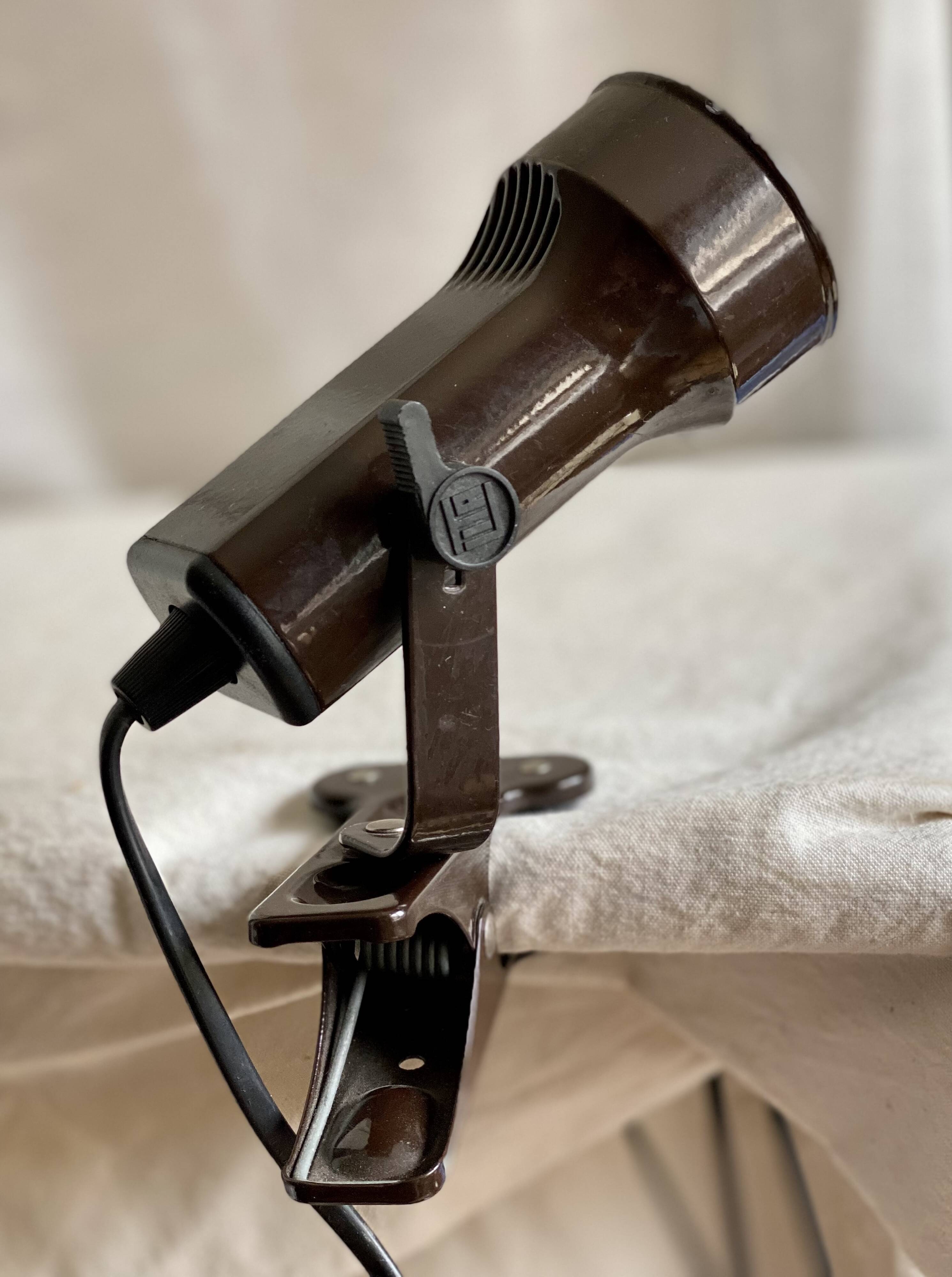LITA clamp lamp, vintage adjustable spotlight, 1950-60