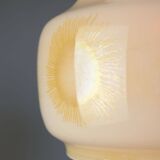 Mid-Century Italian Opaline and Brass Pendant Lamp