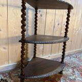 Small corner shelf in walnut