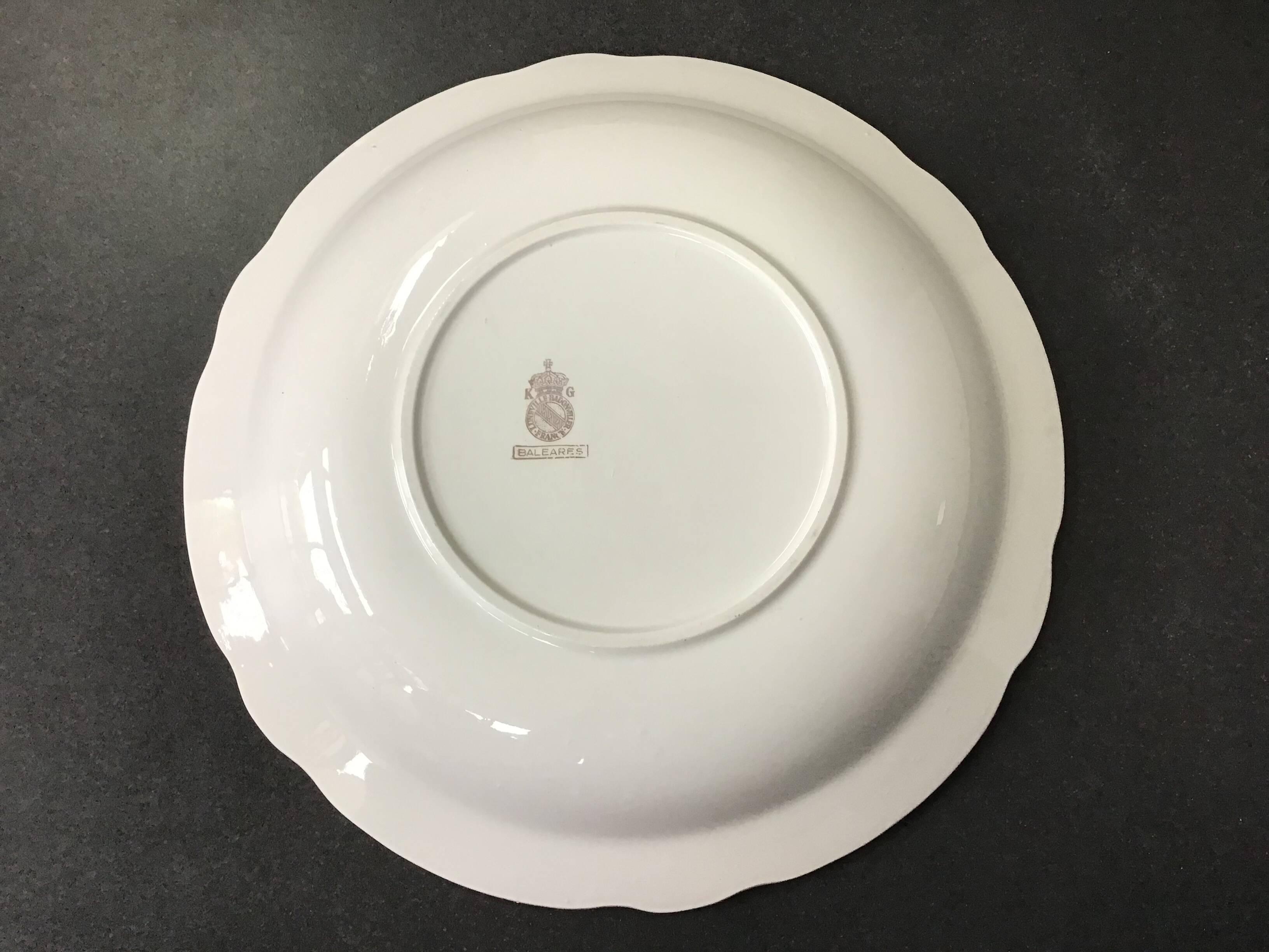 Hollow dish KG Lunéville Badonviller model Baleares