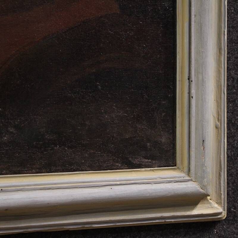 Antique Italian painting, Madonna and Child, from the 17th century