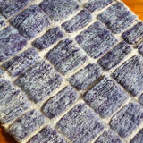 Lilac blue Moroccan Berber corridor carpet