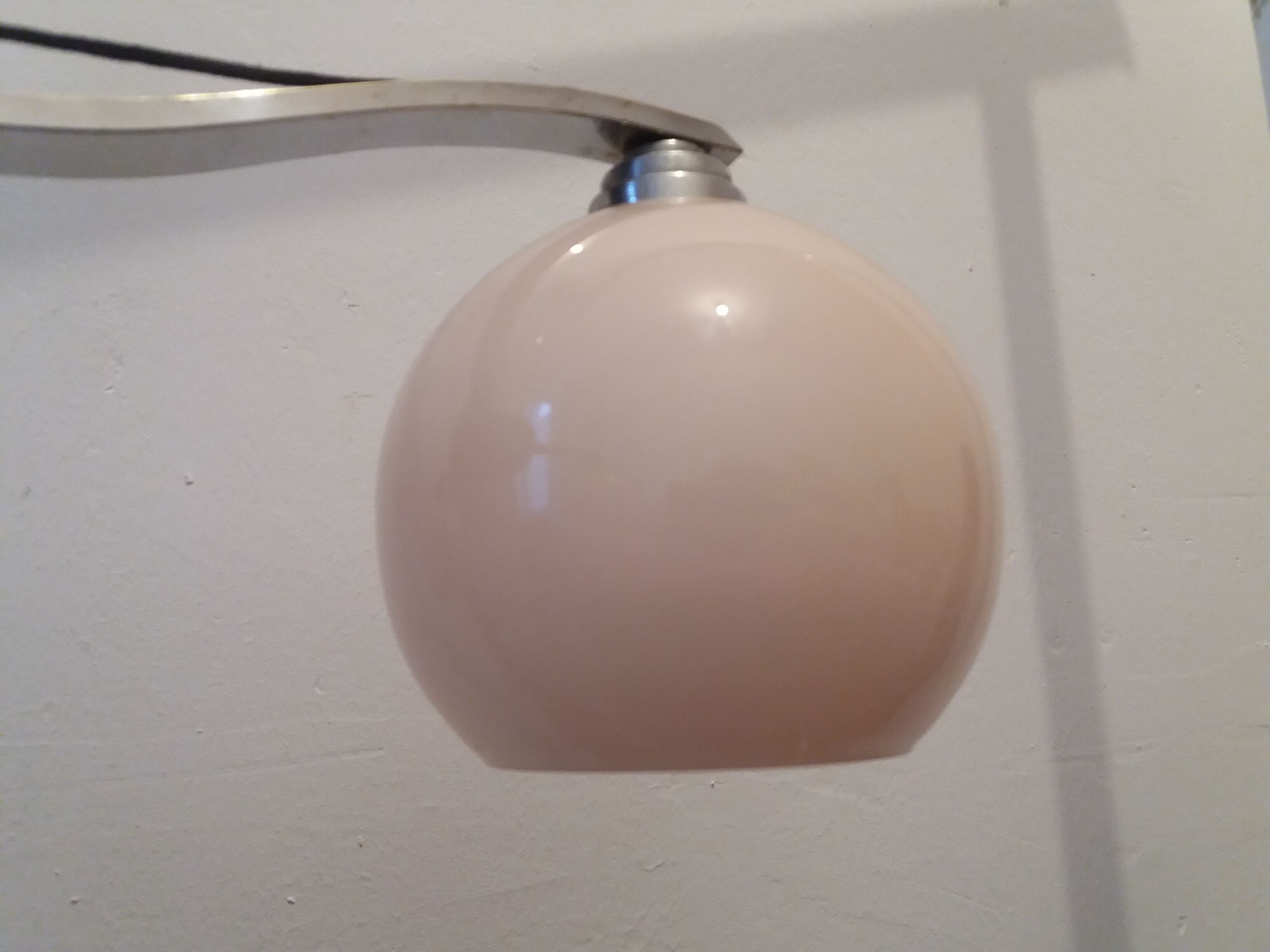 Pink opaline chandelier