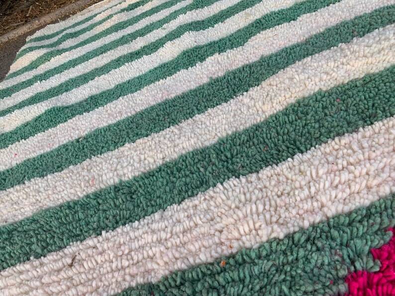 Handcrafted Berber rug, traditionally made, size 250 x 250 cm