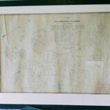 "geometric and sharing" cadastral plan of 1852 canvas