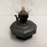 Pewter oil lamp