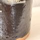 vase en grés émaillé, signé PQV France vers 1970