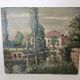Oil on canvas painting View of the Mill signed Paudonneret? 1941