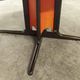 Table and 6 armchairs Baumann Diese, design Pagnon Pelhaître, Wenge color and red,