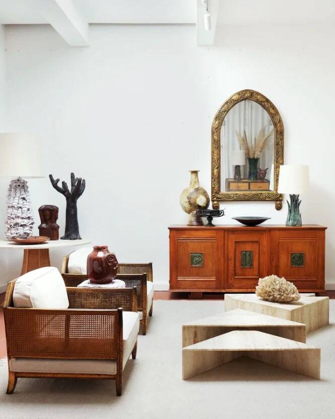 gilded wood mirror, XXth c.