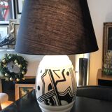 Lampe en céramique art deco