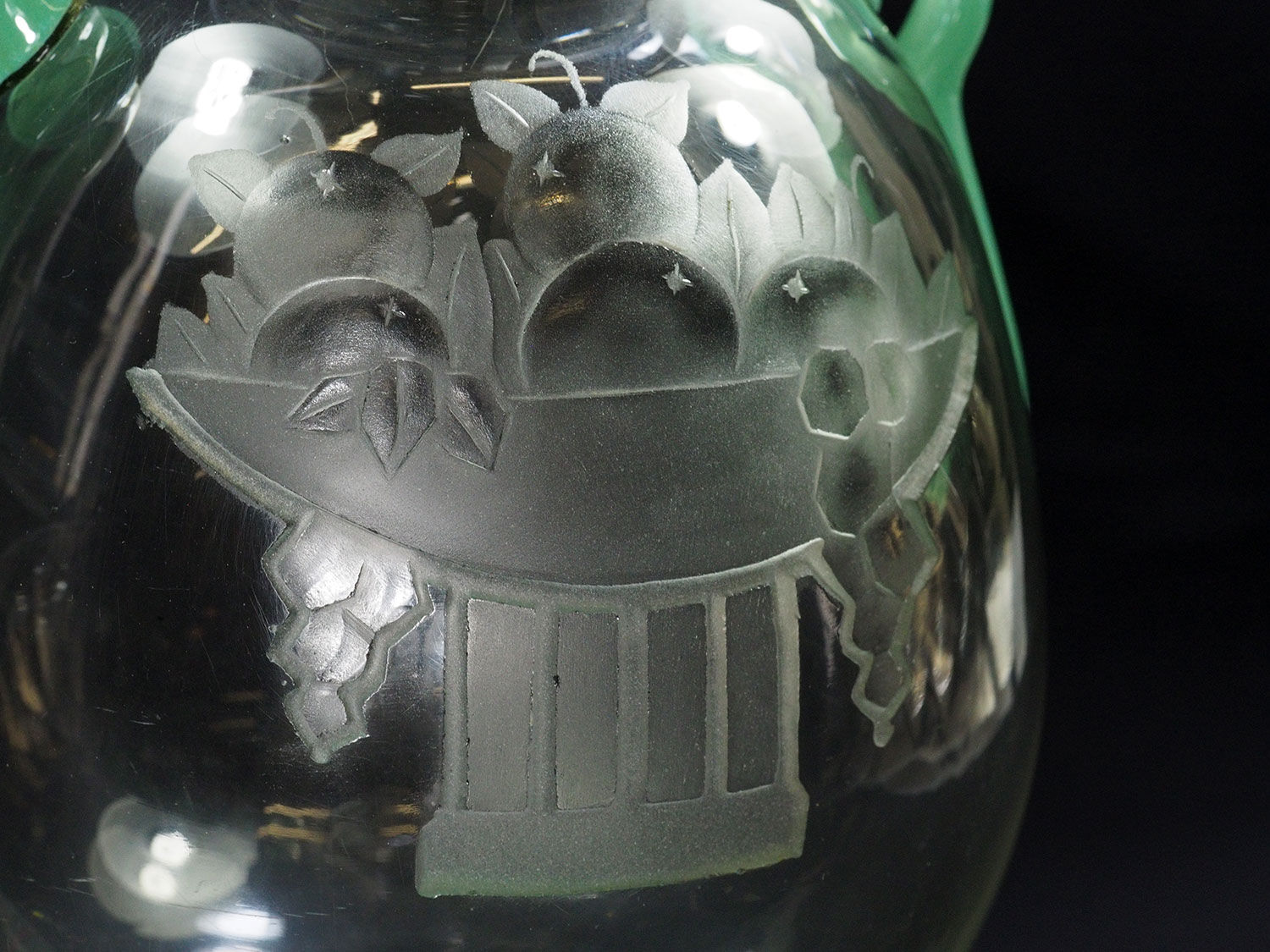 Charles Schneider art deco glass vase circa 1920