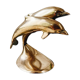 Duo de dauphins en laiton