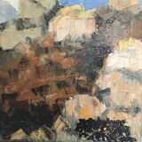 Sea and rocks painting