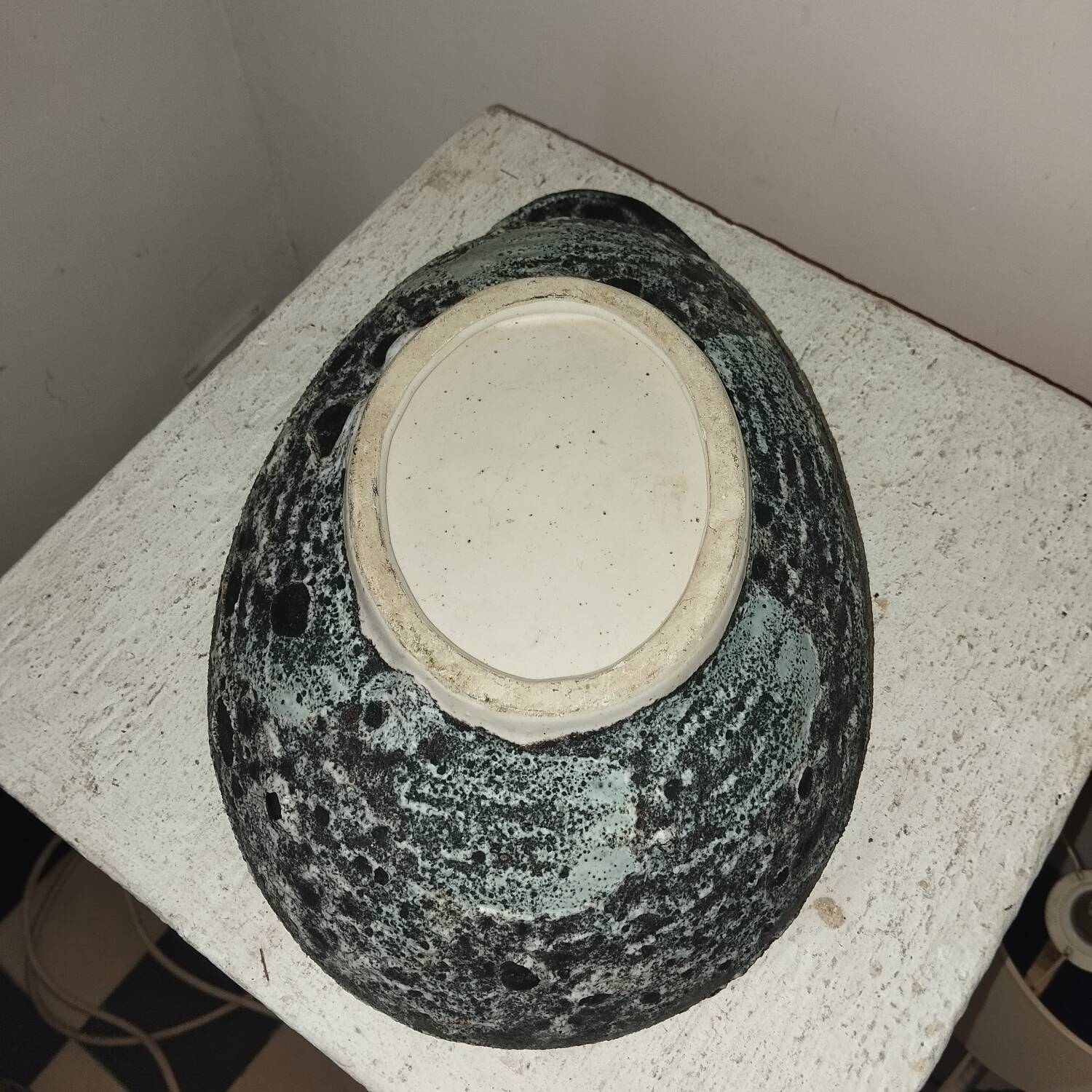 Ceramic fish shell cup 1950s Vallauris