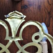 Paire d'appliques 1970 en laiton