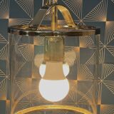 Lustre lanterne laiton