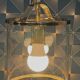 Lustre lanterne laiton