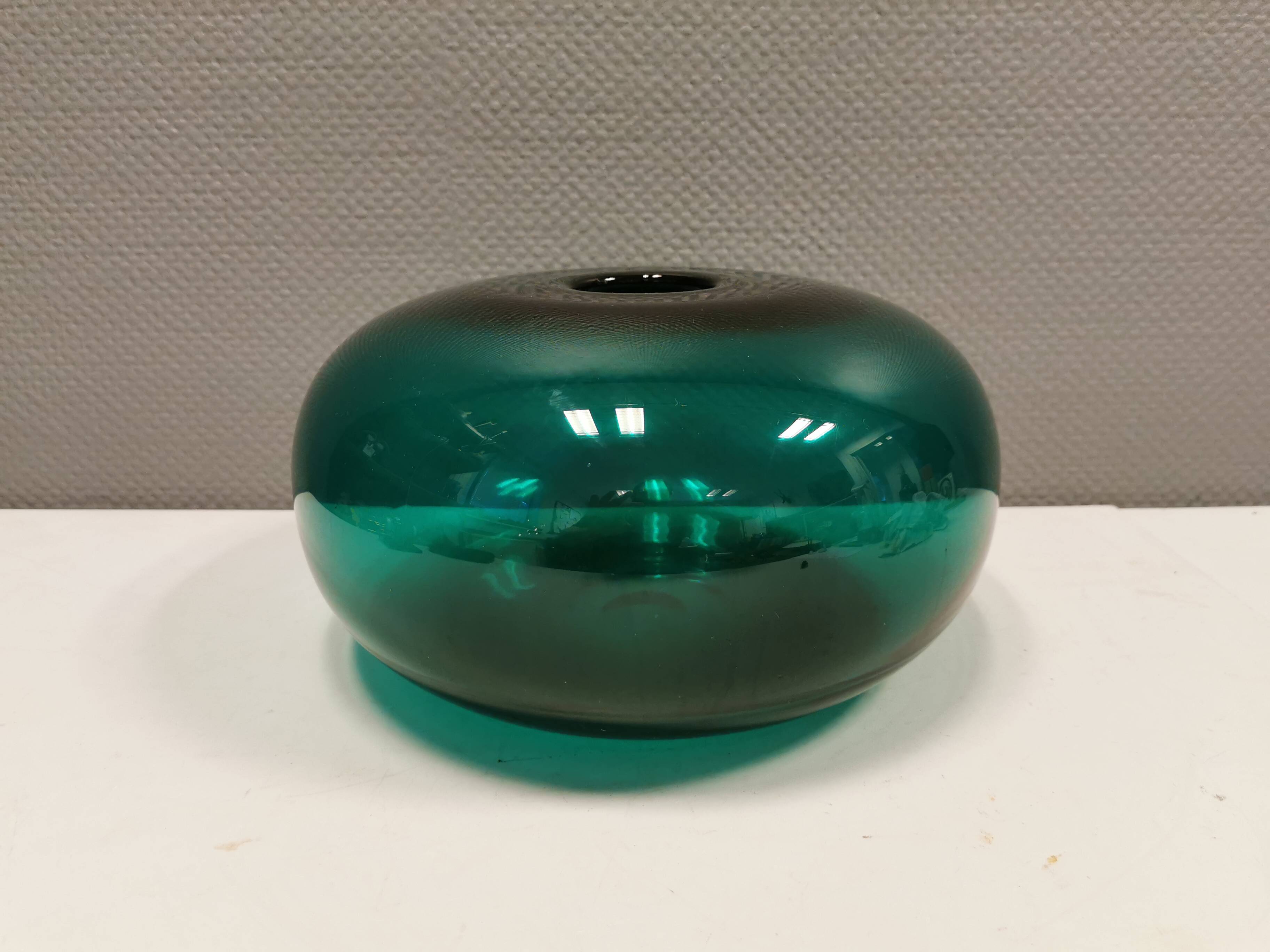 Vintage emerald green vase from Swedish Ikea 1990s.