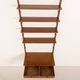 Danish vintage teak home office shelving unit, 1960s