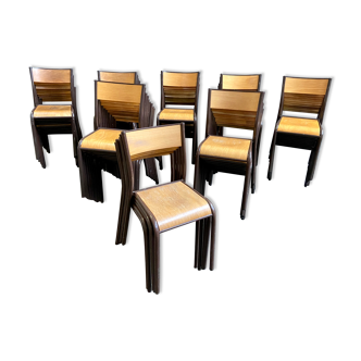 80 vintage school chairs