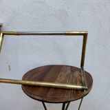 maison Charles brass and chrome designer lamp "linea model"