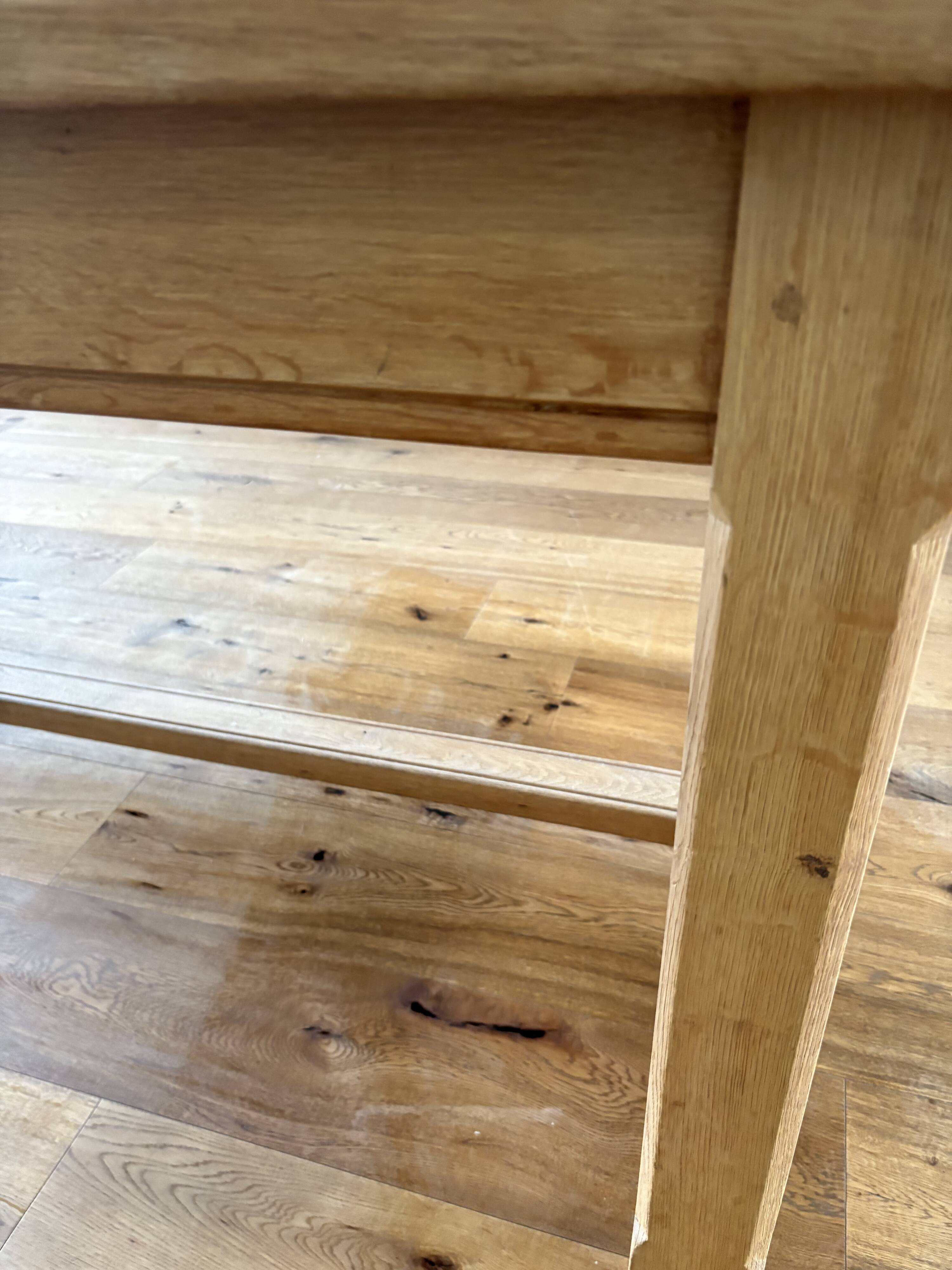 Antique solid oak farmhouse table