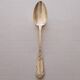 Art Nouveau silver plated metal soup spoons