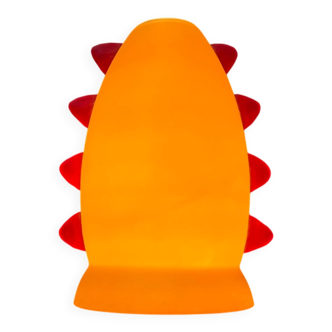 Postmodern glass table lamp from Trait D'Union, 1980s.