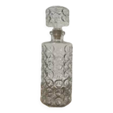 Vintage round bubble whiskey decanter