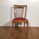 Ensemble de 6 chaises de salle à manger en bois sixties