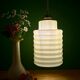 vintage pale yellow opaline suspension globe