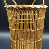 Wicker wastepaper basket
