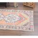 Vintage Turkish Hand-Knotted Wool Cotton Orange Runner 90x272